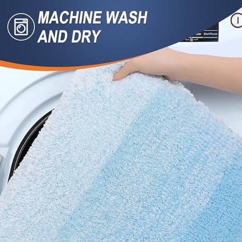 OLANLY Luxury Toilet Rugs U-Shaped 24x20, Soft Absorbent Microfiber Mat - Image 6