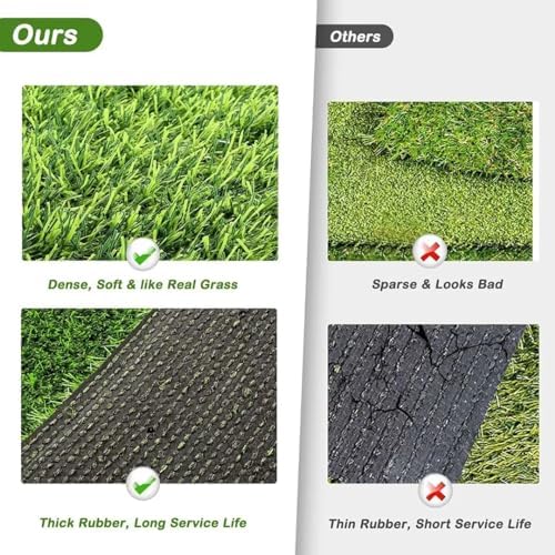 CooZero Artificial Grass, 47.3"x31.5" Professional Dog Grass Mat, Potty Training Rug and Replacement Turf Outdoor Rug Patio Lawn Decoration, Easy to Clean with Drainage Holes(47.3x31.5 inches) - Image 6