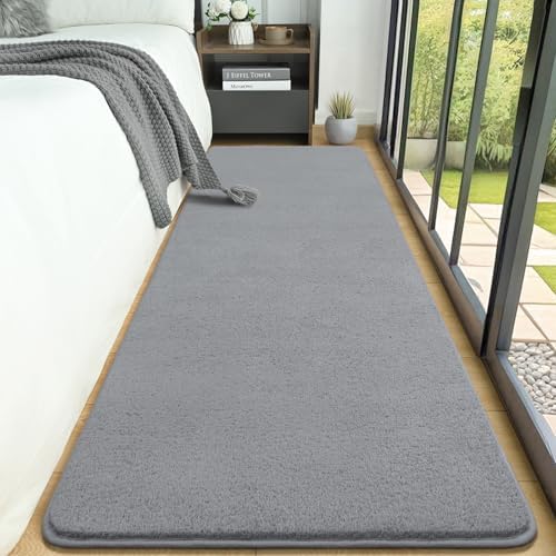 AROGAN 2x8 Runner Rug for Hallway, Long Runner Rugs Non Slip, Grey by AROGANAREARUG