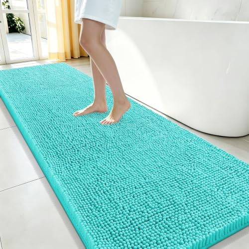 Smiry Bathroom Rugs 70X24, Luxury Chenille Extra Soft Absorbent Bath Mat by Smiry