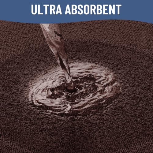 Smiry Memory Foam Bath Mat 48x32, Extra Soft Absorbent Bathroom Rugs - Image 4