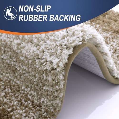 OLANLY Bathroom Runner Rug 44x24, Extra Soft Absorbent Microfiber Bath Rugs - Image 4