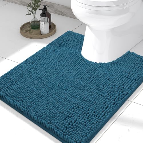 Smiry Toilet Rugs U-Shaped 24x20, Extra Soft Absorbent Contoured Bath Mat by Smiry