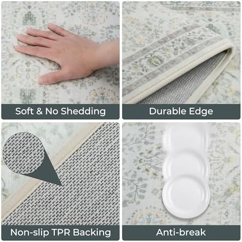 GRANNY SAYS Boho Kitchen Rug Set of 2, Anti Fatigue Kitchen Mats Non Slip - Image 4