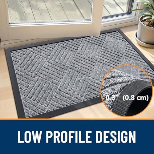 OLANLY Front Door Mat Outside Entrance, Waterproof Heavy-Duty Doormat - Image 6