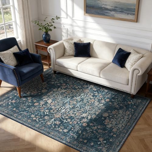 Washable Area Rugs 5'x7', Ultra Soft Carpet for Kids Room,Non-Slip/Low Pile,Stain Resistant, Indoor Carpet for Bedroom Nursery Kids Playroom Office Dining Room Home House Décor - Image 5