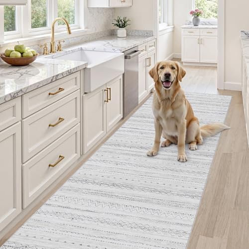 cotiled Hallway 2.6x8 Runner Rugs Washable Boho Moroccan Soft Rug - Image 4