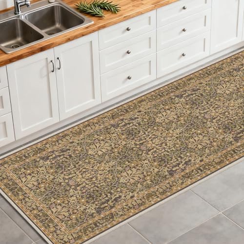 Washable 2' x 6' Runners for Hallways Soft Carpet (Goldenrod) - Image 2