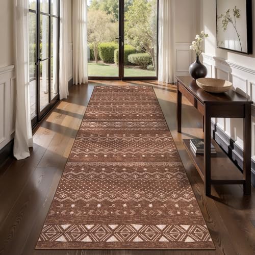 SERISSA 2'6"x8' Washable Non-Slip Boho Runner Rug for Hallway by SERISSAHomeDecorCollection