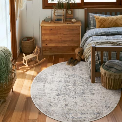 Machine Washable Rugs for Living Room: 4x4 Area Rugs for Bedroom - Image 3