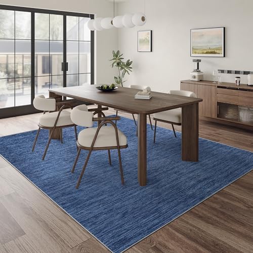 Valenrug Washable Rugs 5x7, Non Slip Large Area Rugs for Living Room, Navy - Image 5