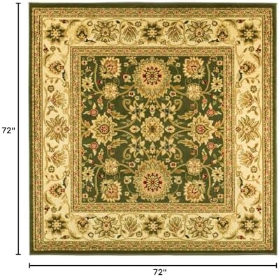 SAFAVIEH Lyndhurst Square Rug 6', Sage & Ivory LNH212C - Image 2