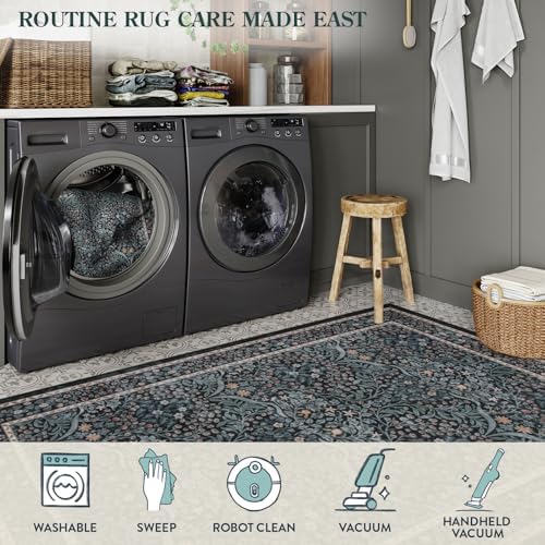 Lahome Black Washable Kitchen Runner Rug Non Slip, 2x6 Runners for Bathroom - Image 4