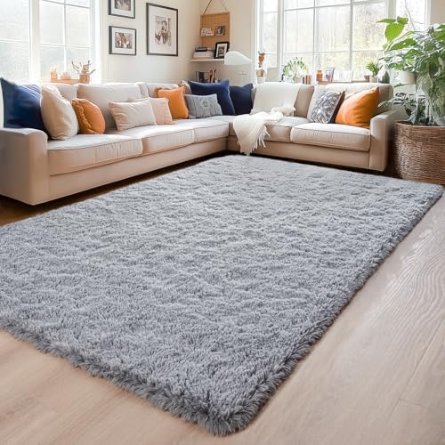 Chicrug Soft Area Rugs for Bedroom Living Room Plush Fluffy Rug 6x9 - Image 2