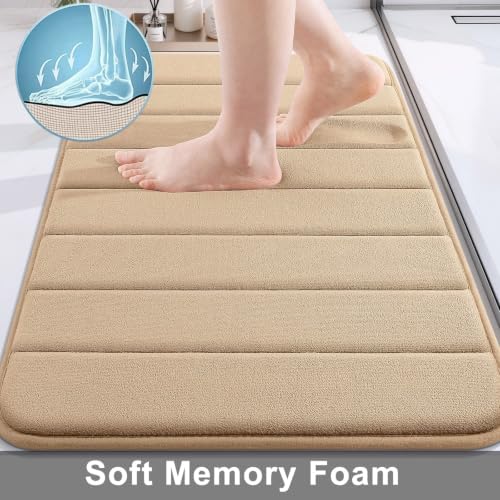 Buganda Memory Foam Bath Mat 47 x 20, Ultra Soft Absorbent Bathroom Rugs - Image 3