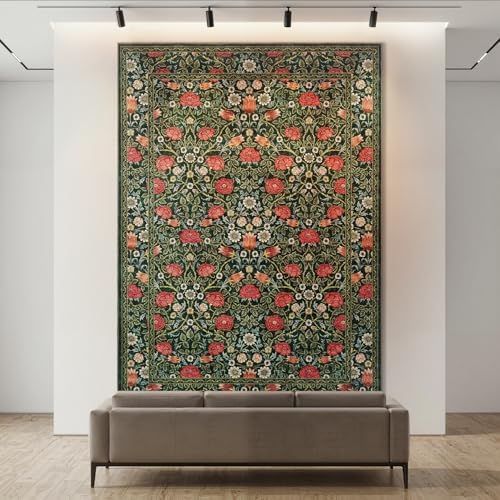 GarveeHome Green Floral 6x9 Area Rug for Bedroom Living Room - Image 5