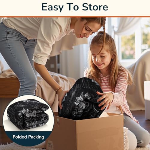 BESTSWEETIE 8'x10' Washable Area Rug for Living Room Bedroom Black - Image 6