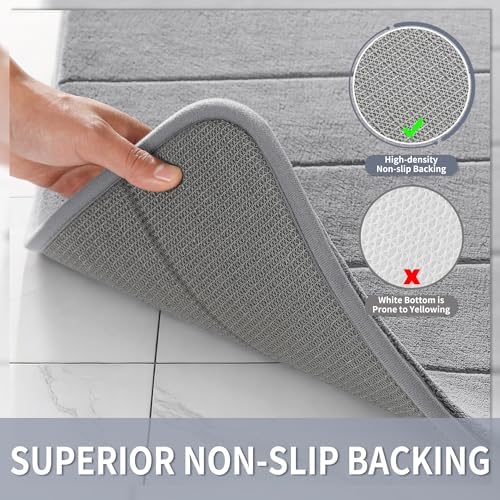 Yimobra 60"x24" Extra Long Memory Foam Bath Mat, Super Soft Bath Rug - Image 5
