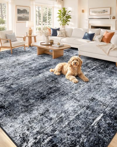 OLANLY 8x10 Washable Area Rug, Soft Non Slip Carpet for Bedroom Living Room by OLANLY