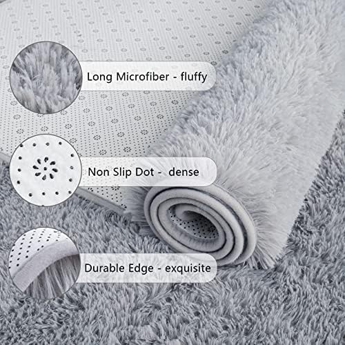 Chicrug Soft Runner Rugs for Bedroom Living Room Plush Fluffy Rug 2x5 - Image 6