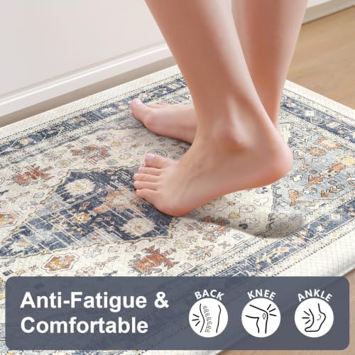Collive Kitchen Rugs Sets of 2, Kitchen Floor Mats Cushioned Anti Fatigue - Image 3