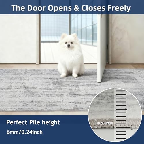 6x9 Area Rugs for Living Room, Non-Slip Modern Abstract Soft Large Washable Rug, Ultra-Thin Indoor Floor Rugs for Bedroom Dining Room,Home Office Decor - Image 5