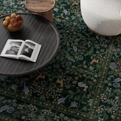 3x5 Small Area Rugs for Entryway: Machine Washable Rug Stain Resistant Non Slip Low Pile Soft Faux Wool Lightweight Entry Rug for Bedroom Living Room Kitchen Laundry Bathroom Office Front Door Indoor - Image 4