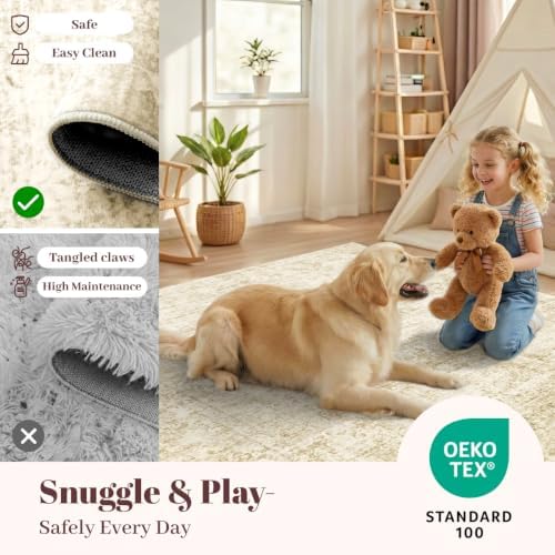 Homemate Washable Rug 6x9 Area Rugs - Vintage Rugs for Living Room - Image 6