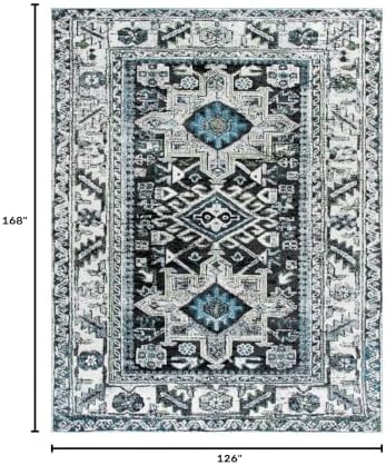 SAFAVIEH Vintage Hamadan Collection Area Rug - 10'6" x 14', Dark Grey & Ivory, Traditional Persian Design, Non-Shedding & Easy to Clean, Ideal for Living Room, Bedroom, Dining Space (VTH211H) - Image 2