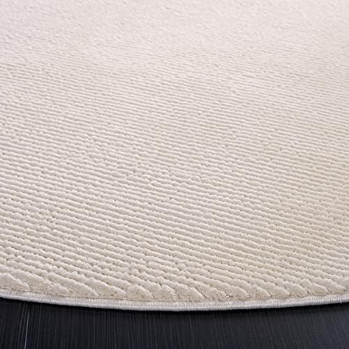 SAFAVIEH Revive Collection Area Rug - 5'3" Round, Ivory, Non-Shedding & Easy to Clean, Ideal for Living Room, Bedroom, Dining Space (REV102A) - Image 4