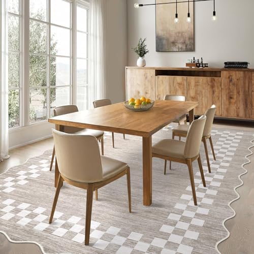 GarveeHome Small Bedroom Area Rug 3x5 Checkered Area Rug for Living Room - Image 3