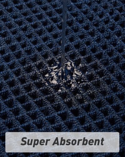 Upgraded Waffle Bath Mat Ultra Absorbent Non Slip Bathroom Mat, 24" x 36" - Image 3