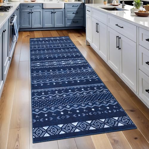 SERISSA 2x5 Washable Non-Slip Boho Runner Rug for Kitchen by SERISSAHomeDecorCollection