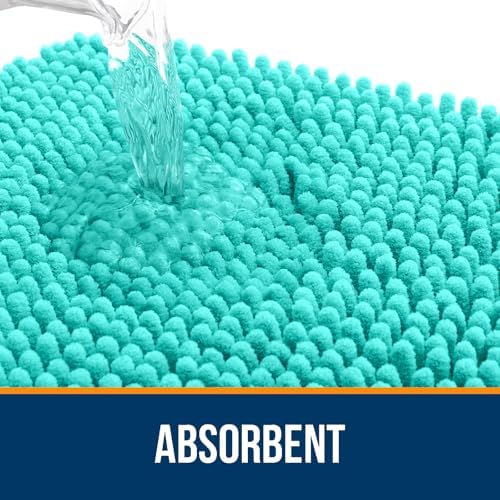 OLANLY Bathroom Rugs 35x24, Extra Soft Absorbent Chenille Bath Rugs - Image 4