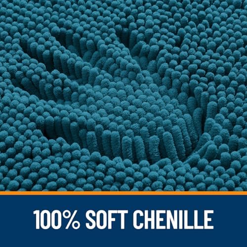 OLANLY Bathroom Rugs 35x24, Extra Soft Absorbent Chenille Bath Rugs - Image 3