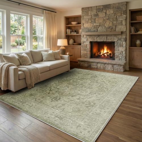 Homemate Washable Rug 6x9 Area Rugs - Vintage Rugs for Living Room by Homemate