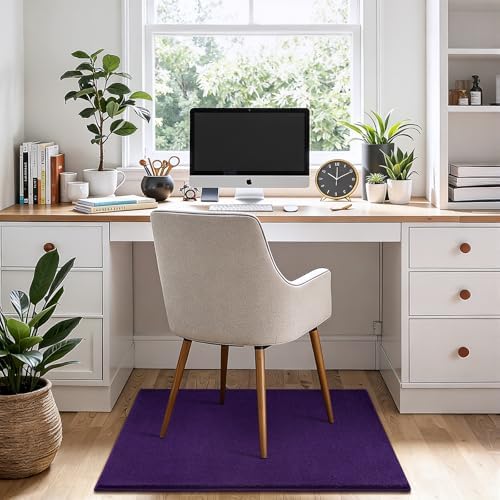 ISEAU 2x4 Soft Runner Rug for Hallway, Washable and Non-Slip, Purple - Image 3