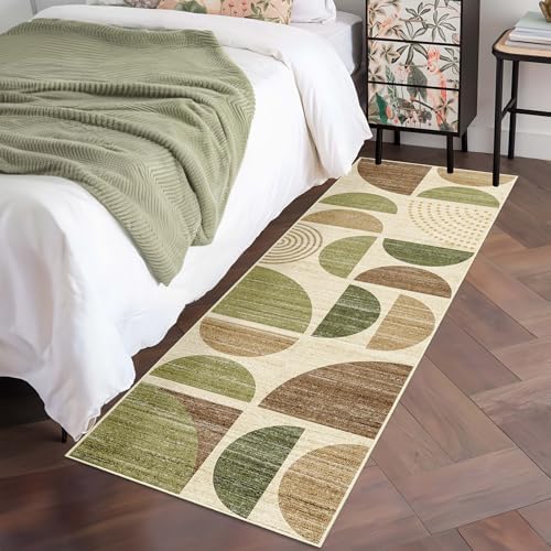 MUJOO Runner Rug Washable,2x6 Area Rugs Non Slip Modern Abstract - Image 3