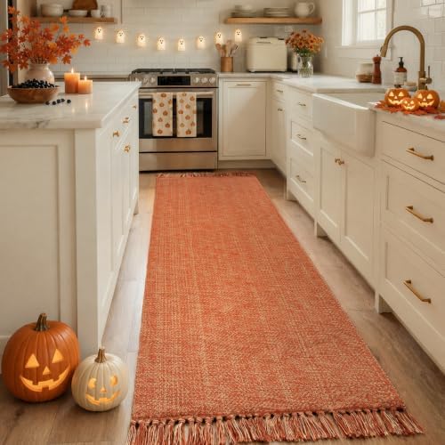 Collive 2.6' x 8' Fall Kitchen Runner Rug, Boho Farmhouse Rugs for Hallway by Collive