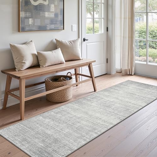 Valenrug 2x5 Rug Runners for Hallways, Washable Runner Rug Non Slip, Grey - Image 4