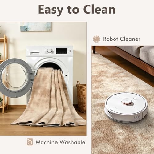 2x8 Tie-dye Beige Runner Rug Washable Non-Slip for Kitchen Hallway Bathroom - Image 6