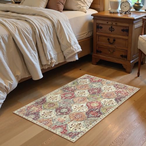 Lahome Moroccan Washable Indoor Door Mat, 2x3 Entryway Rugs for Kitchen - Image 2