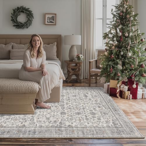 Machine Washable Rugs for Living Room: 6x9 Area Rugs for Bedroom - Image 3