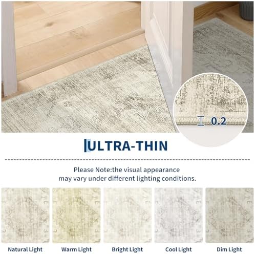 Garvee Beige Boho Washable 5x7 Area Rug for Bedroom Living Room - Image 6