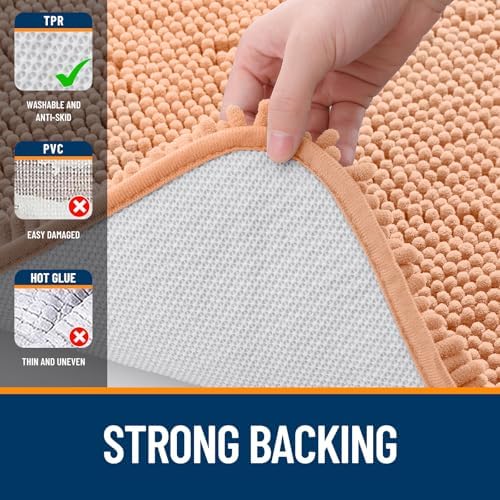 OLANLY Large Bathroom Rugs 40x32, Extra Soft Absorbent Chenille Bath Rugs - Image 6