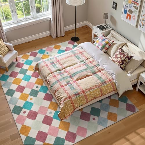 jinchan 8x10 Classroom Rug Washable Kids Playroom Play Mat Colorful Nursery - Image 5
