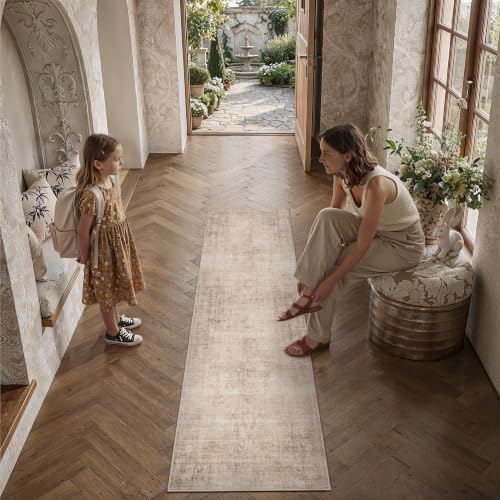 2x6 Beige Vintage Runner Rug - Image 2