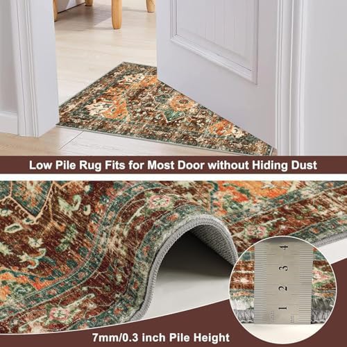 Yamaziot Washable Runner Rug, 3x12 Non-Slip Boho Hallway Kitchen Rug - Image 4