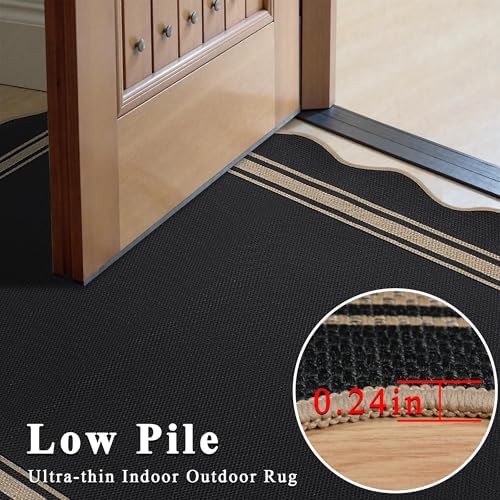8x10 Scalloped Rug Easy Jute Washable Rug for Living Room Indoor Outdoor - Image 6