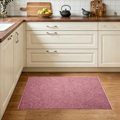 2x3 Red/White Area Rug Washable Non-Slip Soft Thin for Entryway Front Door - Image 3